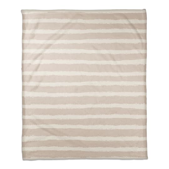 Stripes Coral Fleece Blanket